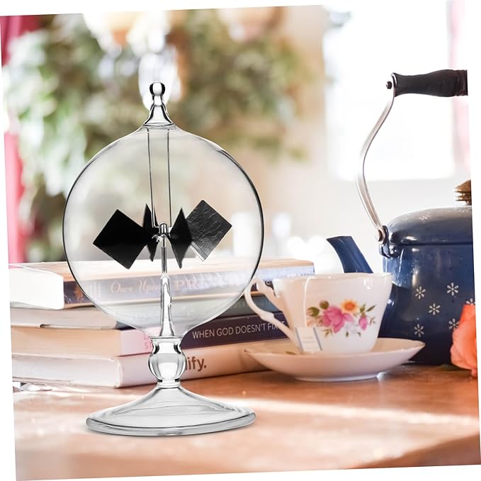 iplusmile Solar Power Radiometers, Sun Light Energy Vanes Windmill Rotating Glass Crookes Educational Teaching Study Tool for Office, Home, School