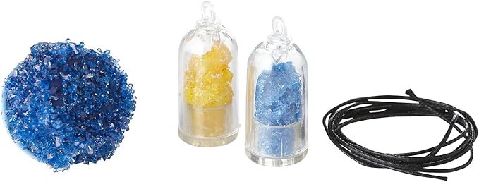 MindWare Science Academy Crystal Jewelry lab - Kids & Teens Grow 1 Crystal Ring and 2 Necklaces with Our 18pc Set - Wild & Weird Experiments for Boys & Girls - Great Educational Gift