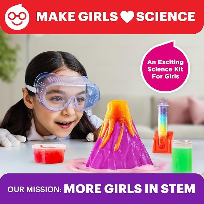 Doctor Jupiter Girls' Science Kit, Chemistry Set for Kids Ages 8-10-12-14 | Birthday Gift Ideas for 8,9,10+ Year Old Girls | STEM Toy Kit with 50+ Experiments | Learning & Educational Projects