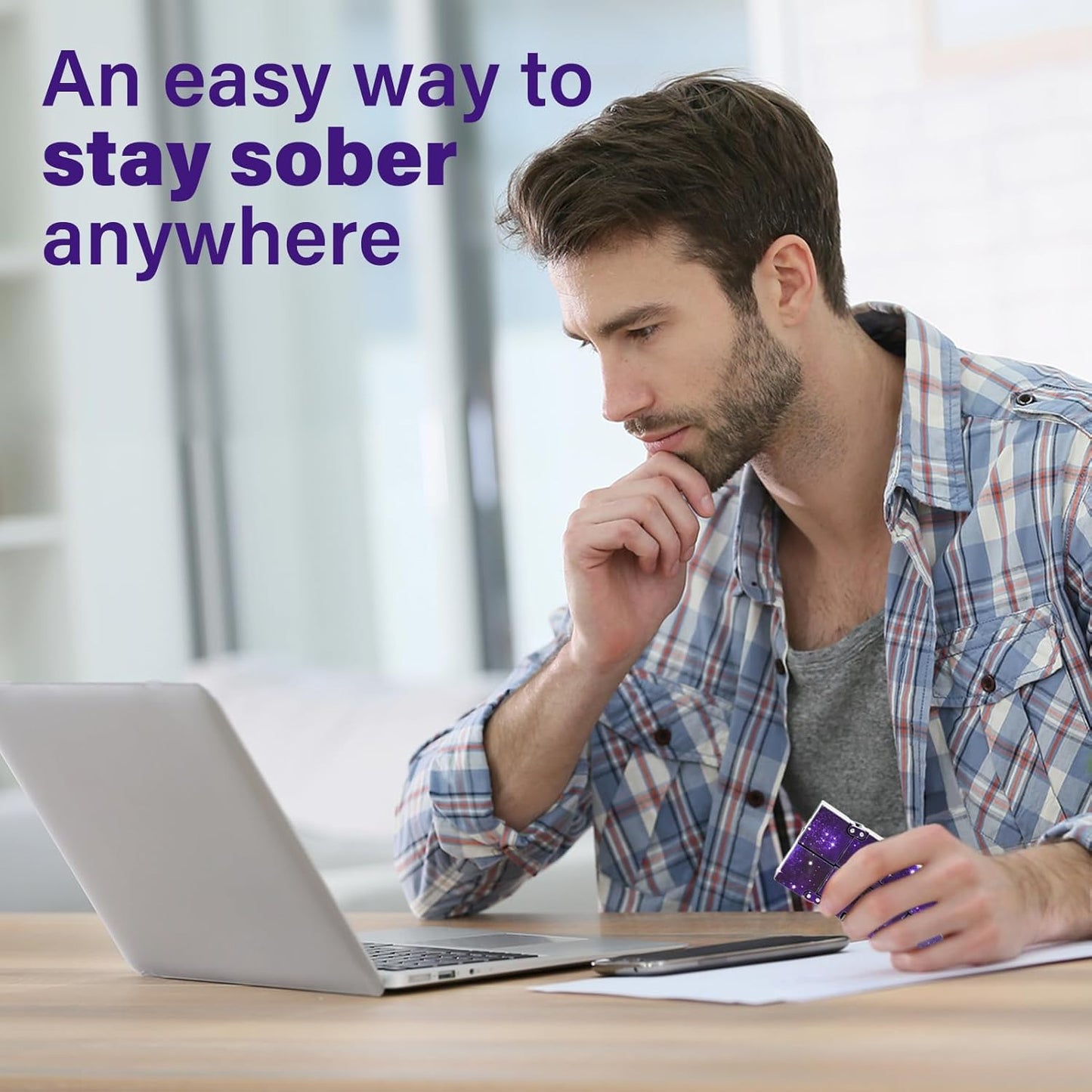 Infinitycube Fidget Toy Stress Relieving Fidgeting Game for Kids and Adults,Cute Pocket-sized Unique Gadget for Anxiety Relief and Kill Time (Purple)