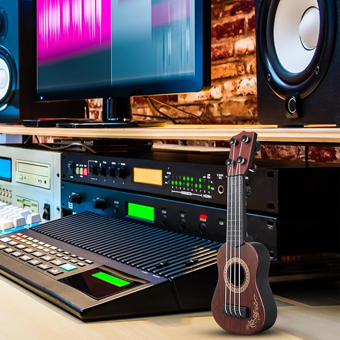 Kids Ukulele Toys 4 Strings Toddler Ukulele Kids Guitar Musical Instrument Early Education Toys for Toddler Beginners