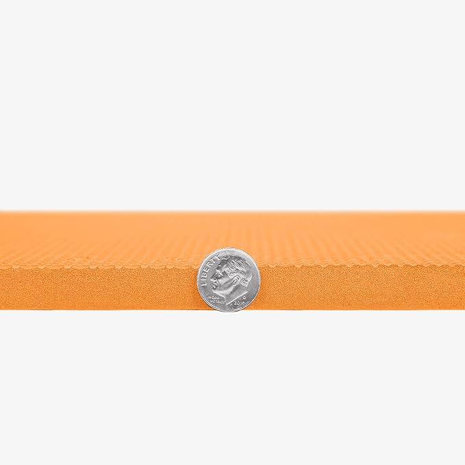 FlooringInc's 1/2" Soft Non-Toxic Baby Play Mat, Toddler Playmat, Colorful Puzzle PlayMat, Floor Mats for Kids & Babies, EVA Foam Interlocking Tiles for Nursery & Playroom | Orange, 12 Tiles, 48 Sq/Ft