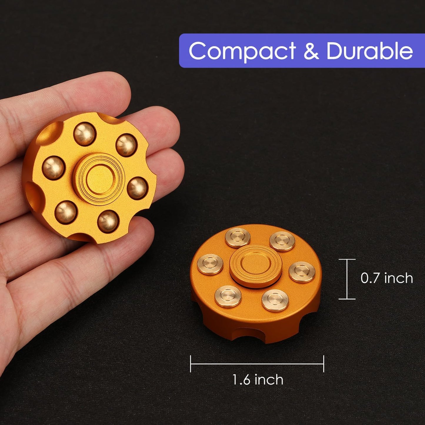 Cool Fidget Sensory Toy, Transformable Metal ADD ADHD Autism Stress Reducer Reliever, Anti Anxiety Desk Toy, Noise Free Focus Gift with Carrying Case for School Home Office Classroom - Rose Gold