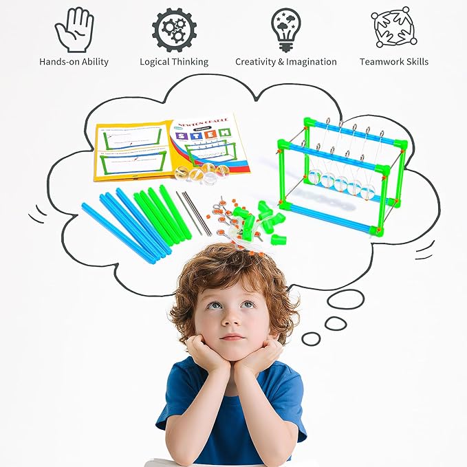 4 Set STEM Science Kits for Kids Age 8-12, 7-in-1 Science Experiments Crafts Projects Electric Motor Building Kit 8-10 9-12, STEM Toys for 6 7 8 9 10 11 13 Year Old Boys Girls Classroom Activity Gift