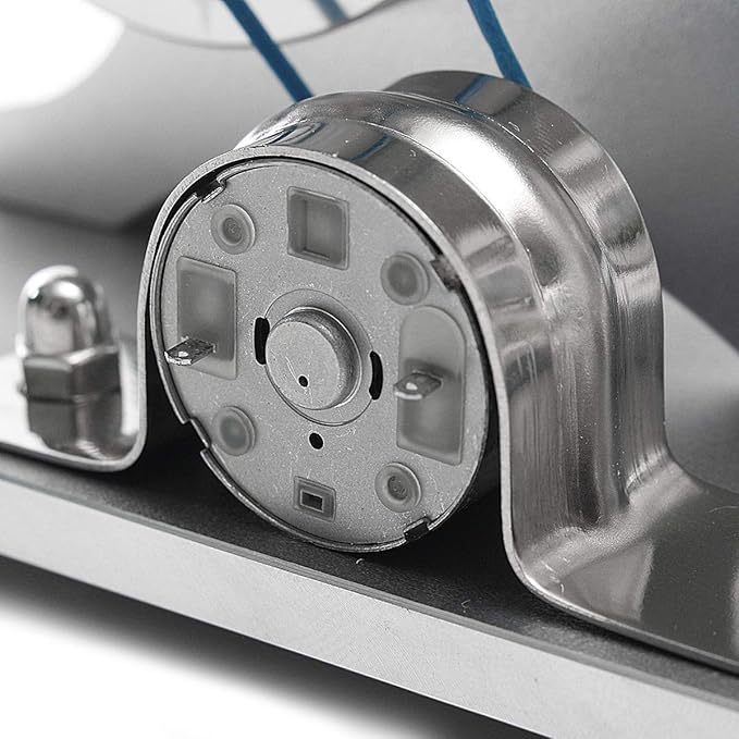 Hot Air Stirling Motor Power Generator Alpha Engine Model Educational Physics Experiment Kit (A)