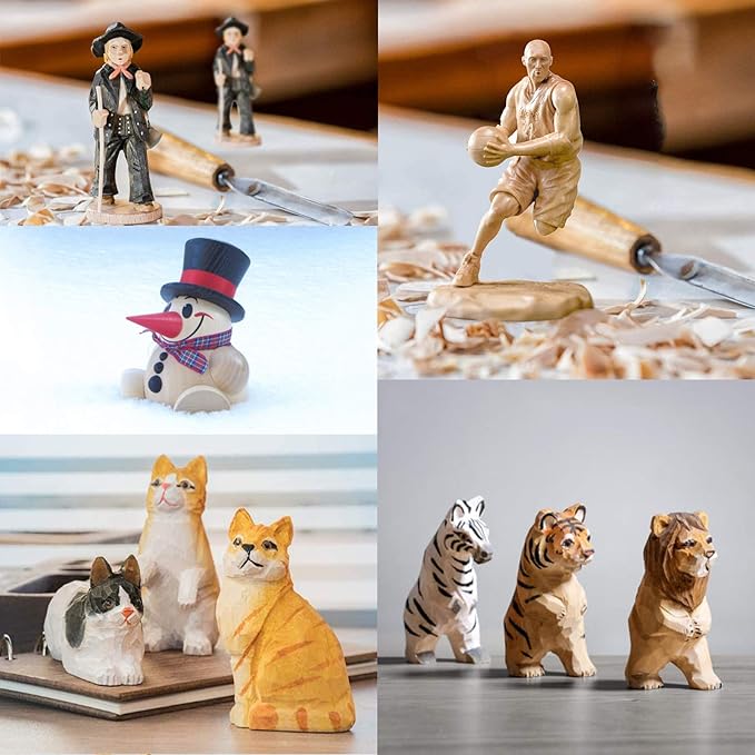 15Pcs Basswood Carving Blocks, Whittling Blocks for Craft, Carving Wood for Beginner to Expert