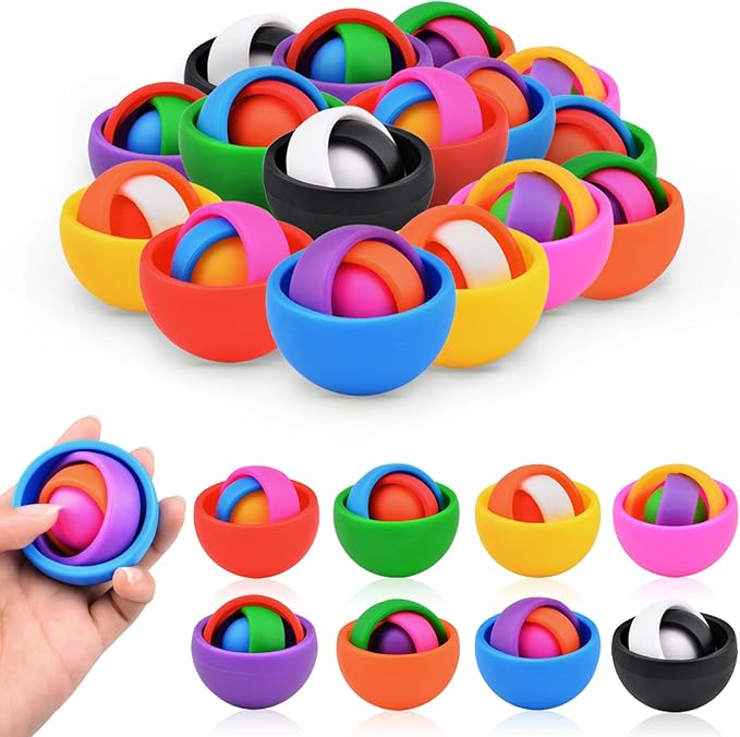 Fidget Toys Adults Pack, Fidget Spinner Set for Kids, Sensory Toys Boys Girls Teens Eaeter Egg Stuffers Party Favors, ADHD Autism Stress Relief Finger Toys, Gift for Kids Adult Birthday