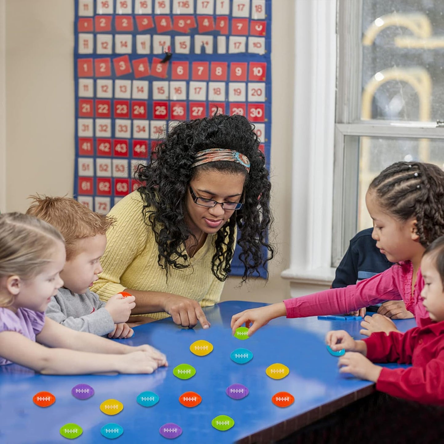 SCIONE 36Pack Football Fidget Spinner Football Party Favors for Kids 4-8 8-12 Goodie Bag Stuffers Treasure Box Toys for Classroom Prizes Return Gifts for Kids Birthday Party Favors