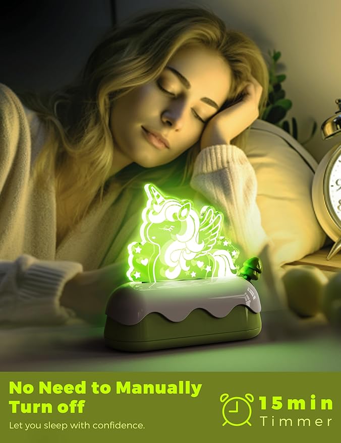 L LOHAS LED Cute Toaster Night Lights for Kids, Kawaii Stuff Horse Desk Lamp, Rechargeable Desk Decor for Bedroom, Besides, Dinning, Nursery Night Light for Kids, Boys, Girls, Gifts