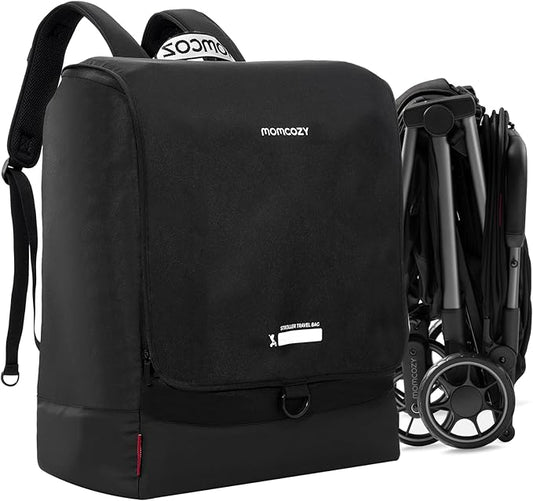 Momcozy Stroller Travel Bag for Airplane | Suit ClickGo Stroller | Compatible with Strollers Folded Dimensions of 22.1 X 17.3 X 9.8 Inch | Fit Most Major Brand | Hand-held ＆ Back-carrying