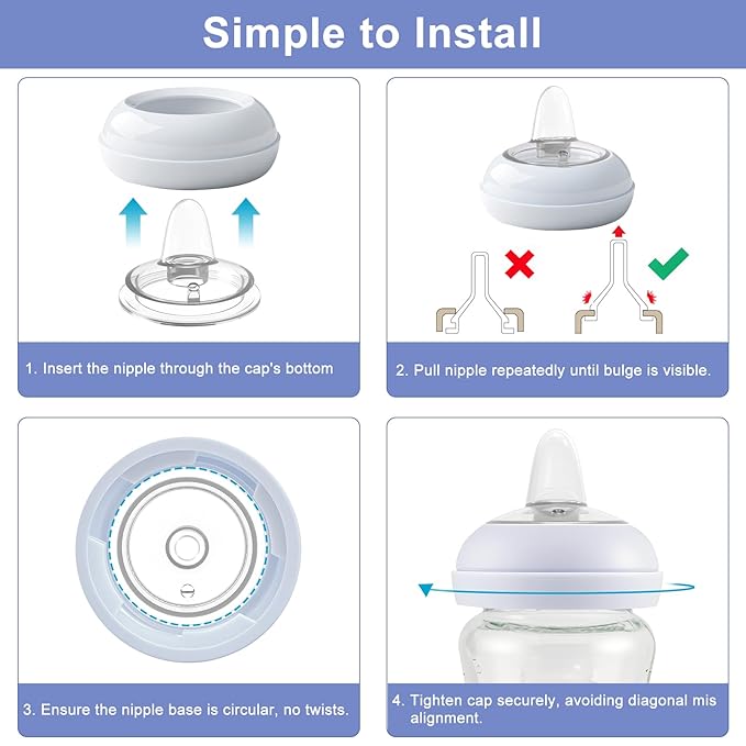 Sippy Spout Nipples for Philips Avent Baby Bottles, Natural Trainer Sippy Cup My Grippy Spout Sippy Cup and Natural Trainer Sippy Cup, Soft 100% Silicone Sippy Spout Nipples (Sippy Nipple)