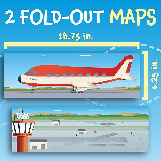 Peaceable Kingdom Sticker Fun! At the Airport Reusable Sticker Tote