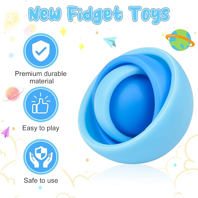 Fidget Toys Adults, Fidget Spinner for Kids, Teens Gift Ideas for Boys 8-12 Party Favors Classroom Prizes, ADHD Autism Stress Relief Finger Toys