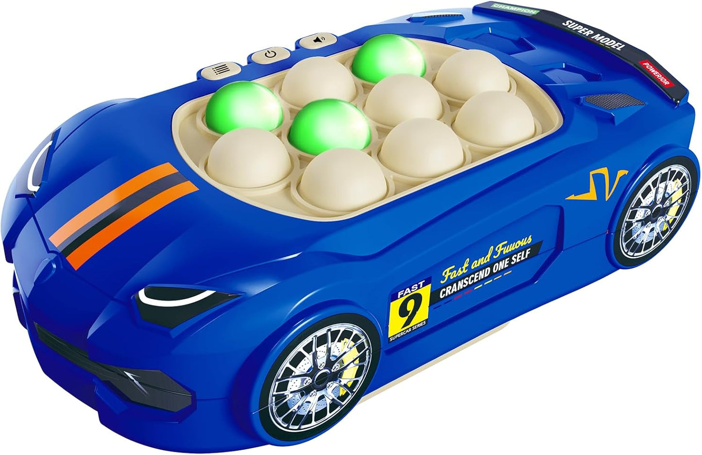 Light Up Pop It Game Fidget Toys, Handheld Games for Kids, Quick Push Bubbles Game Console, Autism Sensory Toys Birthday Gifts for Old Boys Girls Kids Teens