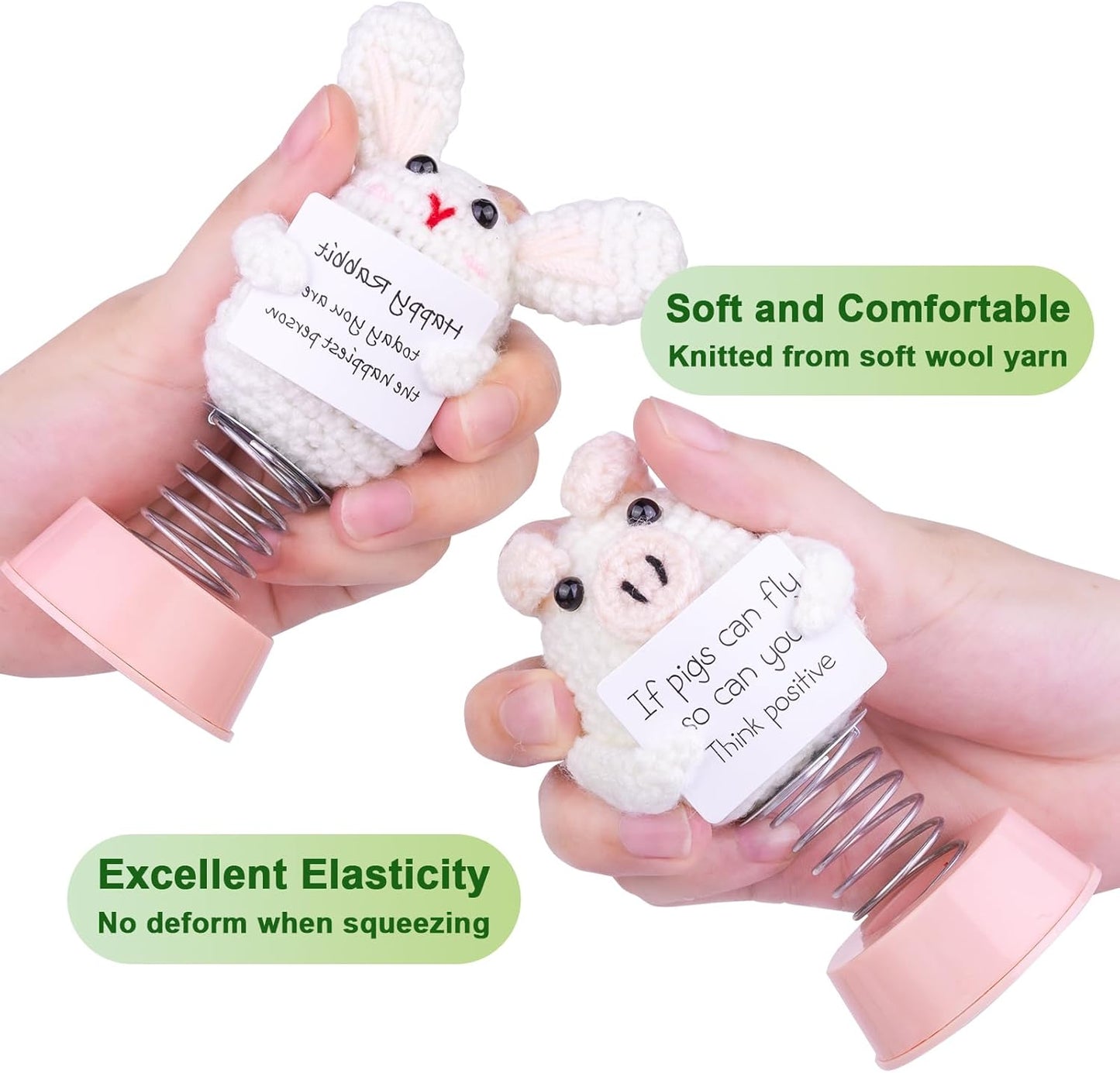 Funny Positive Shaking Avocado Knitting Doll, Handmade Emotional Support Crochet Avocado Car Ornament Gift with Base for Car Interior Home Office Desk Decoration, Dark Avocado