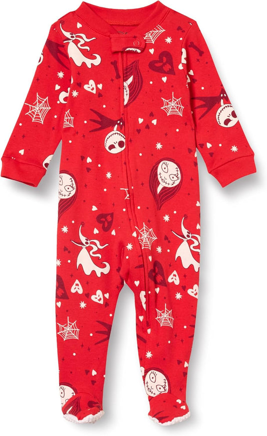 Amazon Essentials Disney | Marvel | Star Wars Unisex Babies' and Toddlers' Snug-Fit Cotton Footed Pajamas, Multipacks