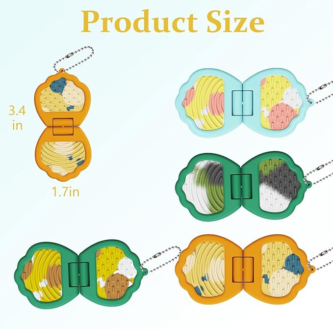 3PC Magnetic Silent Fidget Toys Sensory Toys for Kids with Autism,Fidget for Classroom Must Haves,Magnetic Flip Slider Anxiety Relief Items for ADHD Classroom Treasure Box Toys & Stocking Stuffers