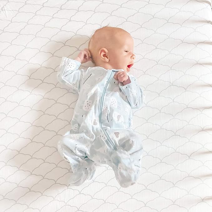 Newton Baby Fitted Single Layer Crib Sheet (2-Pack) - Ultra Breathable and Soft, Organic Cotton, Fits All Standard Cribs, White Dreamweaver