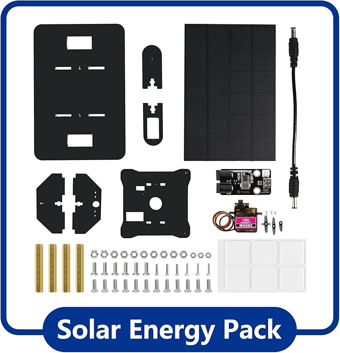 ACEBOTT Smart Car kit Functions STEM Coding for Ages 16+ Solar Energy Expansion Pack(Without Car)-QD008