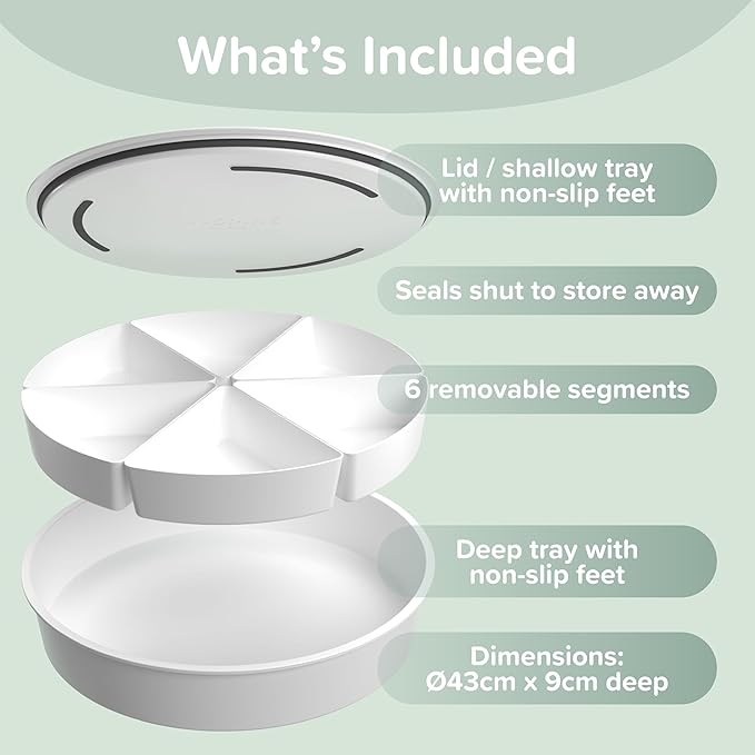 Inspire My Play Sensory Bin with Lid and Removable Storage Inserts - Sensory Bins for Toddler Crafts - Kids Sensory Toys for Autistic Children - Sensory Activities for Toddlers