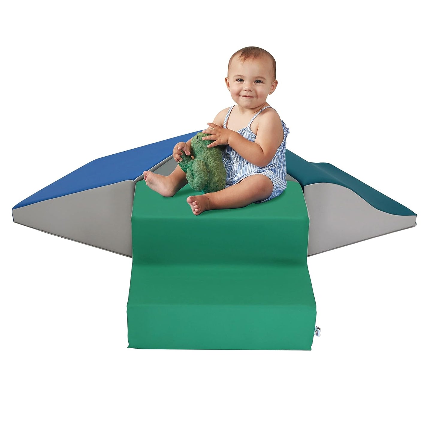 FDP SoftScape Toddler Playtime Junction 360 Climber, Indoor Active Play Structure for Toddlers and Kids; Safe Soft Foam for Crawling, Climbing and Sliding (4-Piece) - Contemporary, 13799-CT