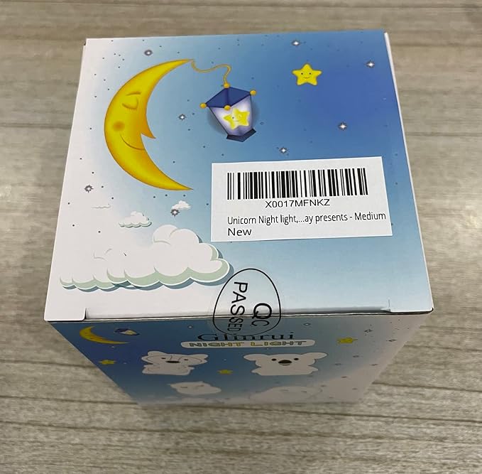 Night Lights Unicorn Nursery Lamp, Children Silicone Bedside Lighting Decorative Bedroom - Eye Caring, Adjustable Brightness & Color, Time Setting, Children's Gift Birthday Presents - Medium