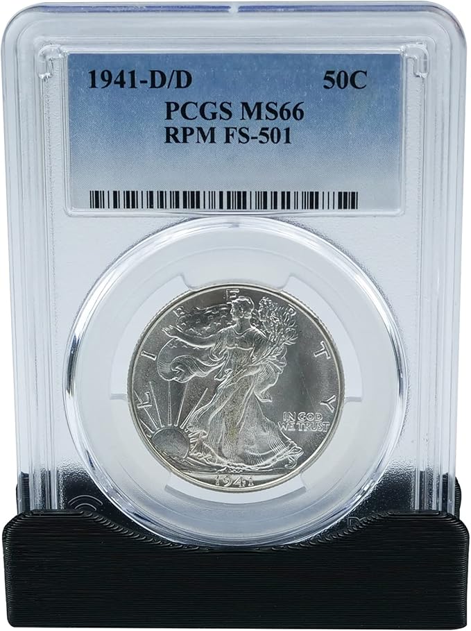 10-Pack Coin Holder Display Stand, PCGS Coin Slab Holder, NGC Coin Display Stand Holders for Coins (Black)