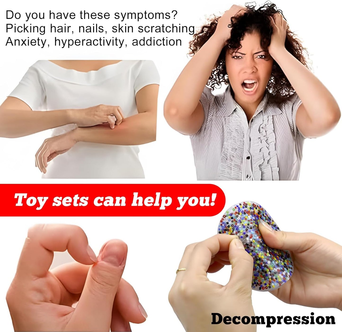 Picky Pad Fidget Skin Picking Fidget Toys for Anxiety Pick Pad Fidget for Trichotillomania Picky Party Pad for ADHD OCD (1pcs, 8cm)