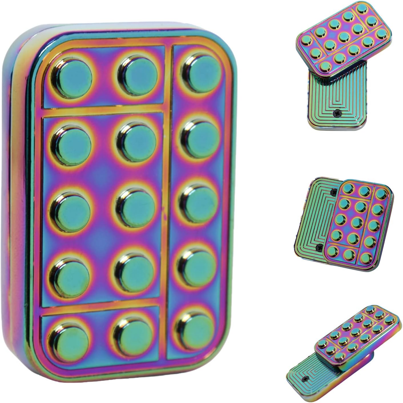 Fidget Toys Adults Metal Fidget Slider Magnetic EDC Haptic Fidget Toys for Adults - Multicolor