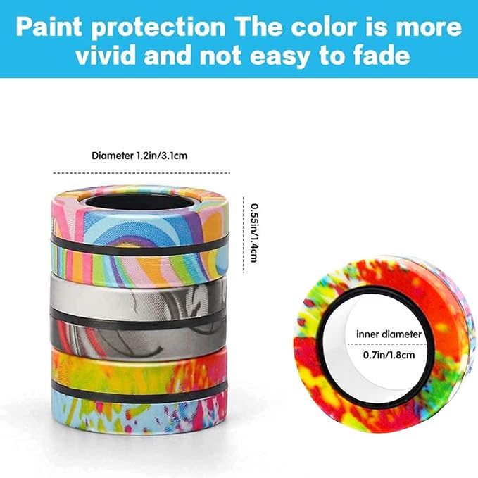 18Pcs Magnetic Rings Fidget Toys Spinner Set Halloween Party Favors,Finger Magnet Rings Endless Hours of Fun ADHD Stress Relief Fidget Spinner for Relieve Anxiety Birthday for Adults Teens Kids