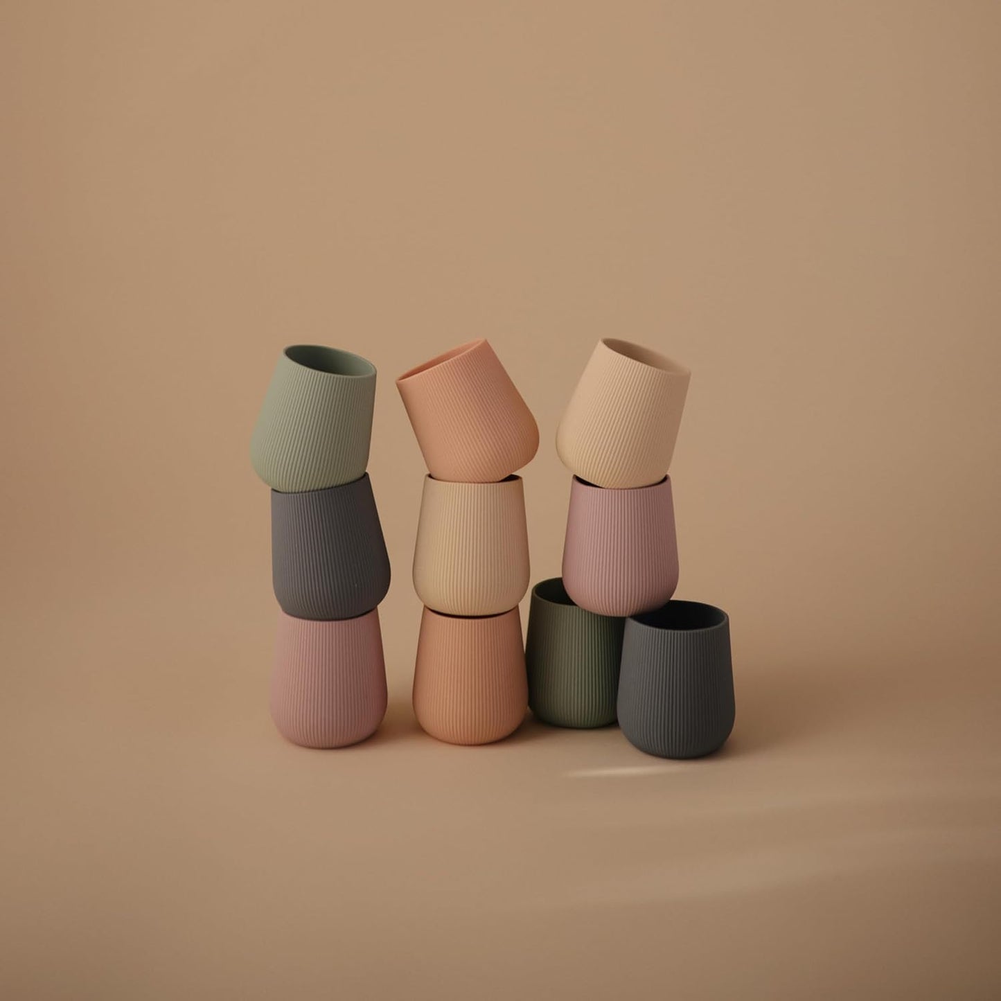 mushie Silicone Baby Starter Training Cup | 6 Months+ (Soft Lilac)