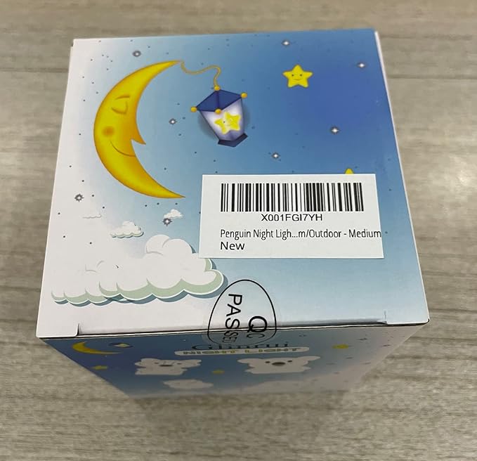 Penguin Night Light for Kids Silicone Sleep NightLights, 9 Colors Baby Light Bedside Lamp Bed Room Children Decorative Lamps for Toddlers/Boys/Girls/Adults/Bedroom/Bathroom/Outdoor - Medium