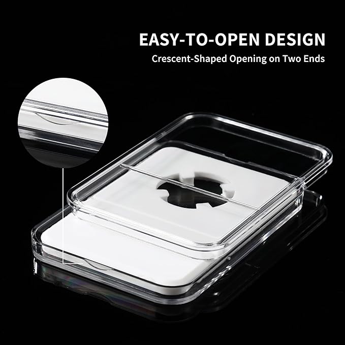 10-Pack Silver Dollar Coin Holder, 38mm Collection Coin Holder, Clear Acrylic Coin Slab Protectors and Display Case for Morgan, Peace, IKE Silver Coin, Four-Point Fixation Coin Capsules