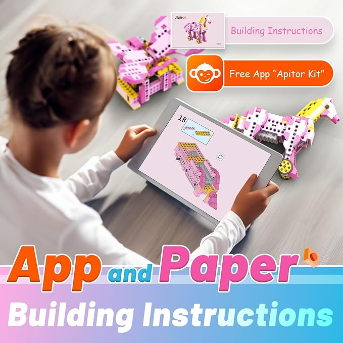 Robot G STEM Kits for 6-7 Year Old Girl, 8 in 1 Electric Building Toys for Kids 6-8 8-10, DIY Educational Construction Science Kit for Girls 6-12 Christmas Birthday Gift