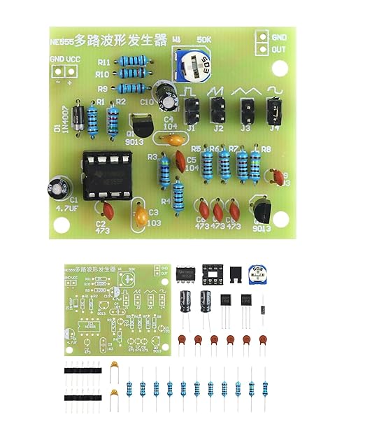 Soldering Practice Kit DIY Multiplex Waveform Generator Plug-in Circuit Kit Learn Soldering Kit for Beginners