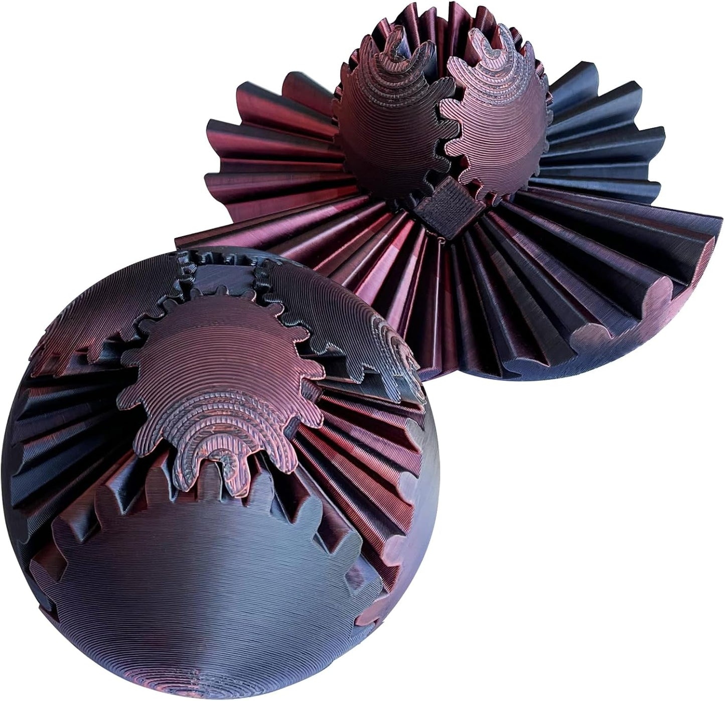 Gear Ball，Gear Sphere, 2024 New 3D Printed Gear Ball ,Gear Toy for Stress and Anxiety Relaxing, ,Great for Restless Kids and Stressed-Out Adults. (Multicolor C)