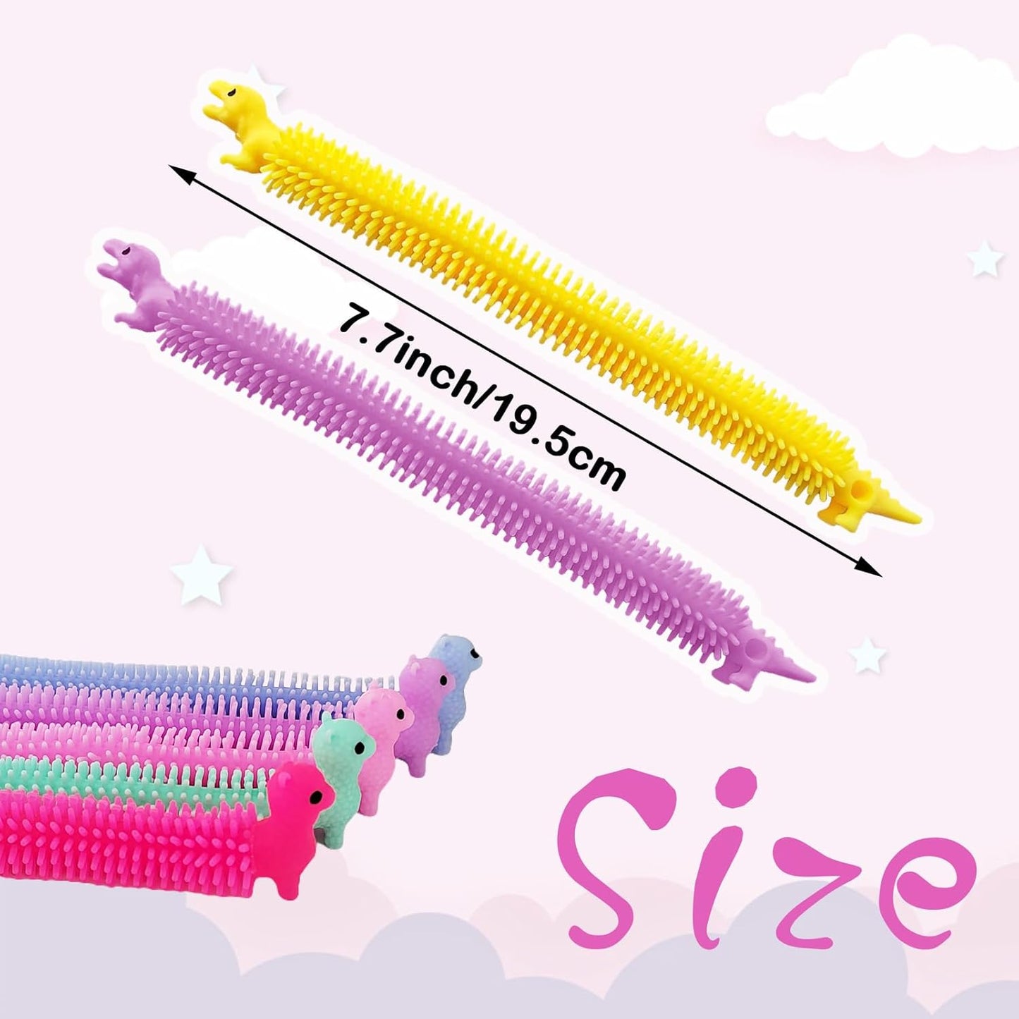 40 PCS Stretchy Fidget Toy,Colorful Stretchy Strings Fidget Toy,Sensory Stress Fidget Toys for Kids and Adults Relaxing,Goodie Bag Fillers,Party Favor