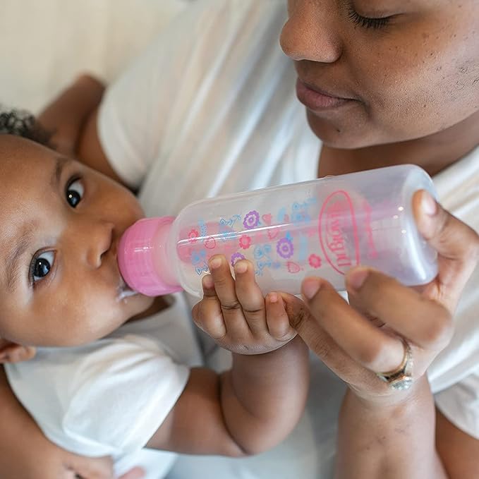 Dr. Brown’s Deluxe Baby Bottle Warmer and Sterilizer for Bottles and Baby Food Jars with Anti-Colic Options+ Narrow Baby Bottles 8 oz/250 mL, Level 1 Slow Flow Nipple, 4 Pack, 0m+, Pink Floral