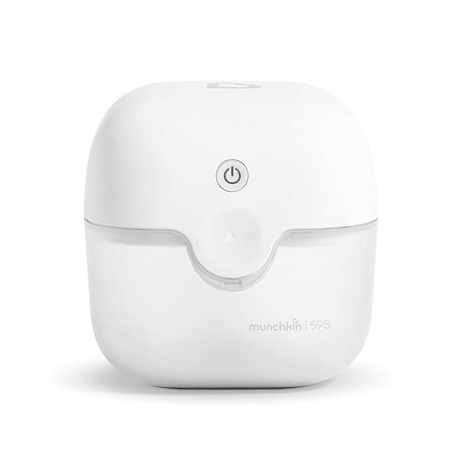 Munchkin® Portable UV Sterilizer Plus with Rechargeable Battery, Mini UV Light Sanitizer Eliminates 99.99% of Germs in 59 Seconds