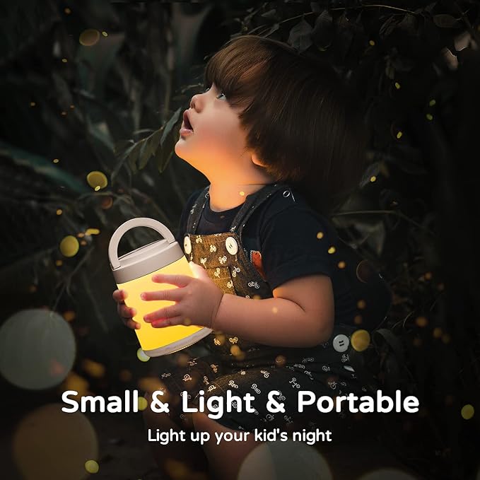Night Light for Kids,10 Colors+8 Dimmable Baby Night Lights for Nursery Lamp,Portable+Remote+Touch Nightlight for Kids Room,1800mAh Rechargeable night light for Breastfeeding,Red Toddler Night Light