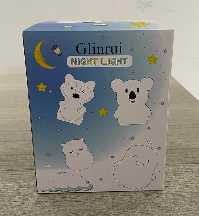 Large Fox Night Lights for Kids, Silicone Night-Light, Bedside lamp, 9 Colors Baby Sleep Light Children's Bed Bedroom Lamp for Toddlers/Boys/Girls/Adults/Bedroom/Outdoor/Camping/Gift - Large