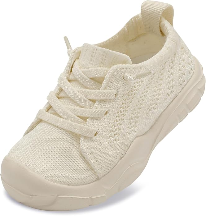 JIASUQI Toddler Shoes for Boys Girls Slip on Sneakers Wide Toe Walking Shoes Toddler Sock Shoes