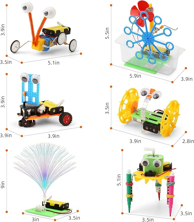 STEM Robotics Kits for Kids Science Kits Ages 5-7 6-8 8-10 8-12, Build A Engineering Robot Building Toys Science Experiments Projects, STEM Toys Activities for Boys Girls Age 8-12
