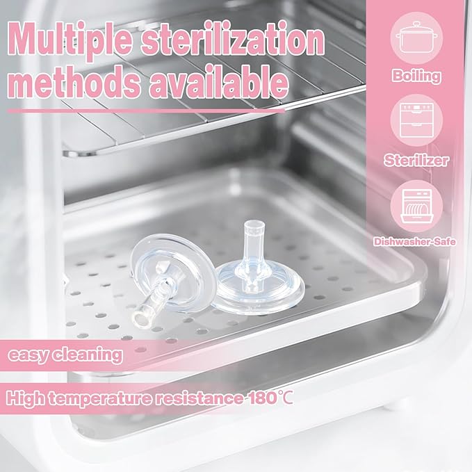 Sippy Nipple Compatible with Dr. Brown's Wide-Neck Baby Bottles & Sippy Spout Bottles