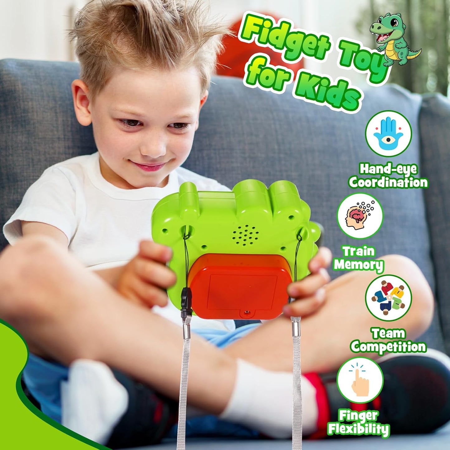 Dinosaur Fidget Toys for Boys 5-7: Kids Fast Push Bubble Handheld Games for Kid Ages 6-8 Gifts Ideas Autism Sensory Toy for 8-12 Year Old Boy Toddler Birthday Gift