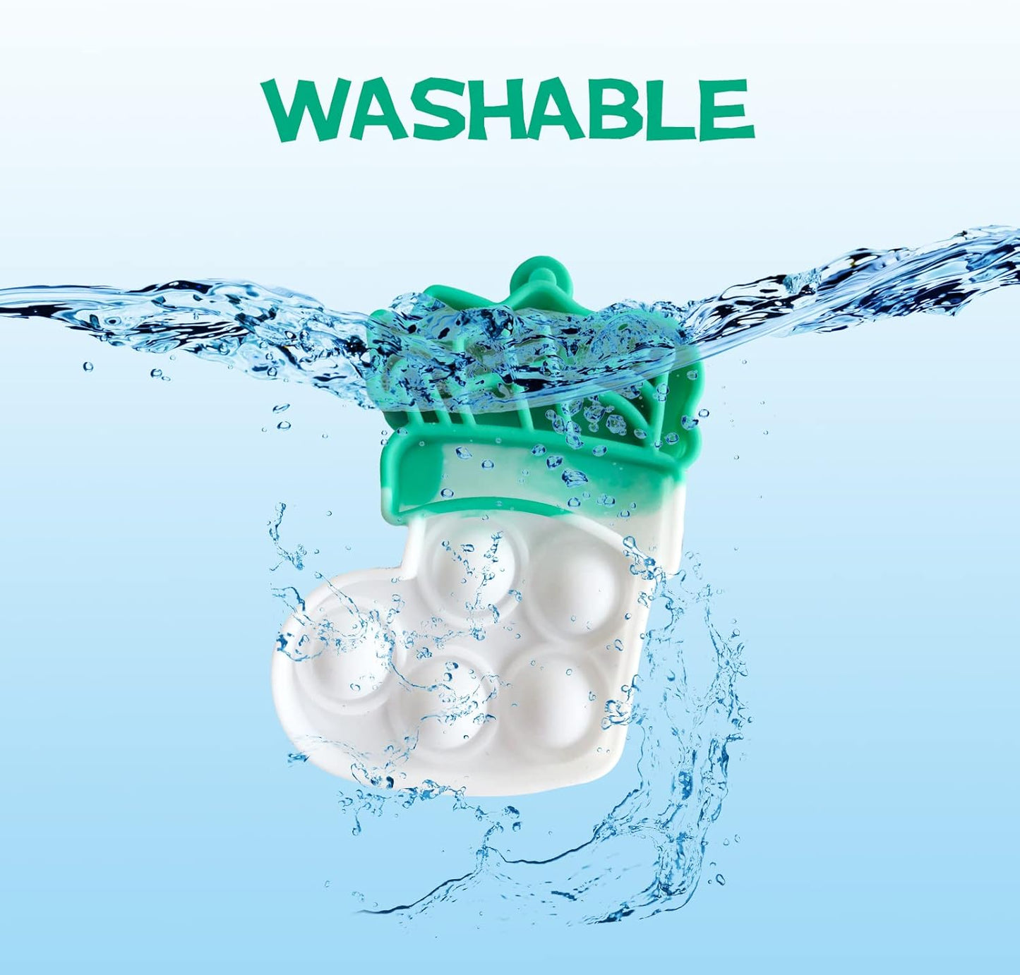 32Pcs Christmas Mini Pop Keychain Fidget Toys, Mini Pop Bubble Christmas Fidget Toy, Silicone Mini Pop Toys Bulk for Kids Anxiety Stress Reliever for Adults