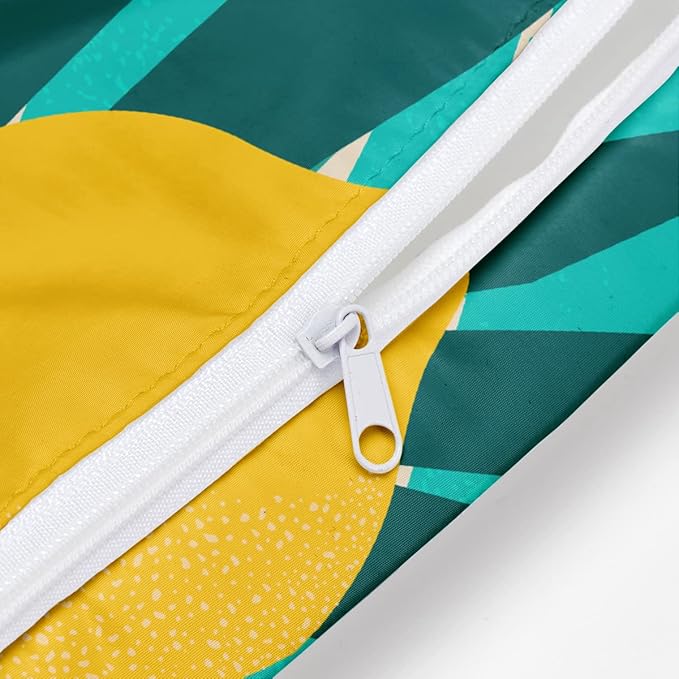 Wet Dry Bag Wet Bag for Swimsuit Travel Beach Pool Stroller Diapers Dirty Yoga Gym Clothes Makeup Bag Waterproof Tropical Palm Leaves Decor Jungle Palm Leaf Favors