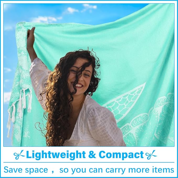 Oversized Turkish Beach Towel Blanket XXL Cotton Sandproof Towels Boho Woven Extra Large Big Sand Free Giant Throw Thick Blankets Huge Quilt XL Picnic Camping Necessities Cloud For Adult Gifts