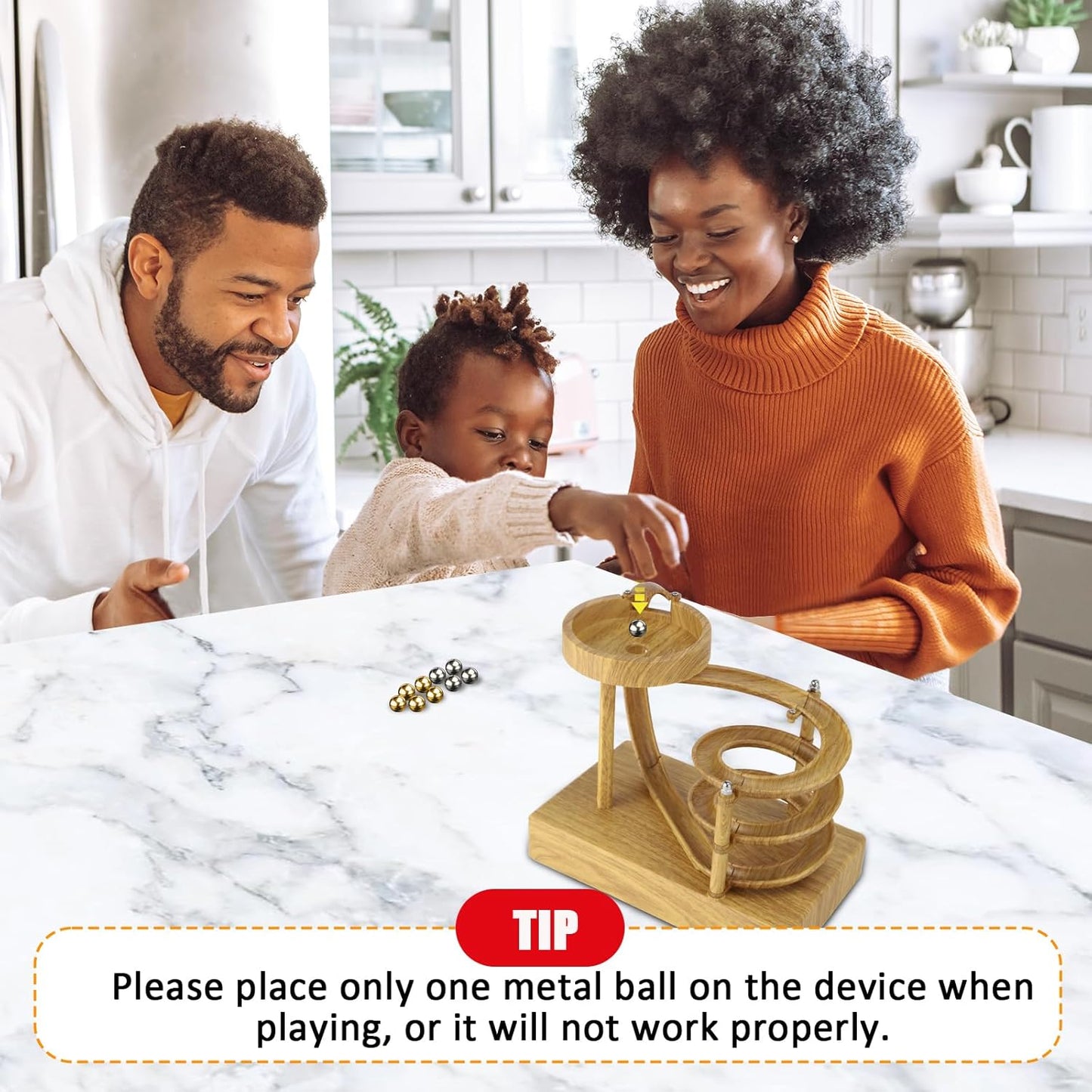 Kinetic Art Perpetual Motion Machine, Physical Balance Kinetic Energy Model, Newtons Science Physics Gadgets, Non-Stop Rolling Ball Toys, Balance Stress Relief Creative Gifts for Friends and Family