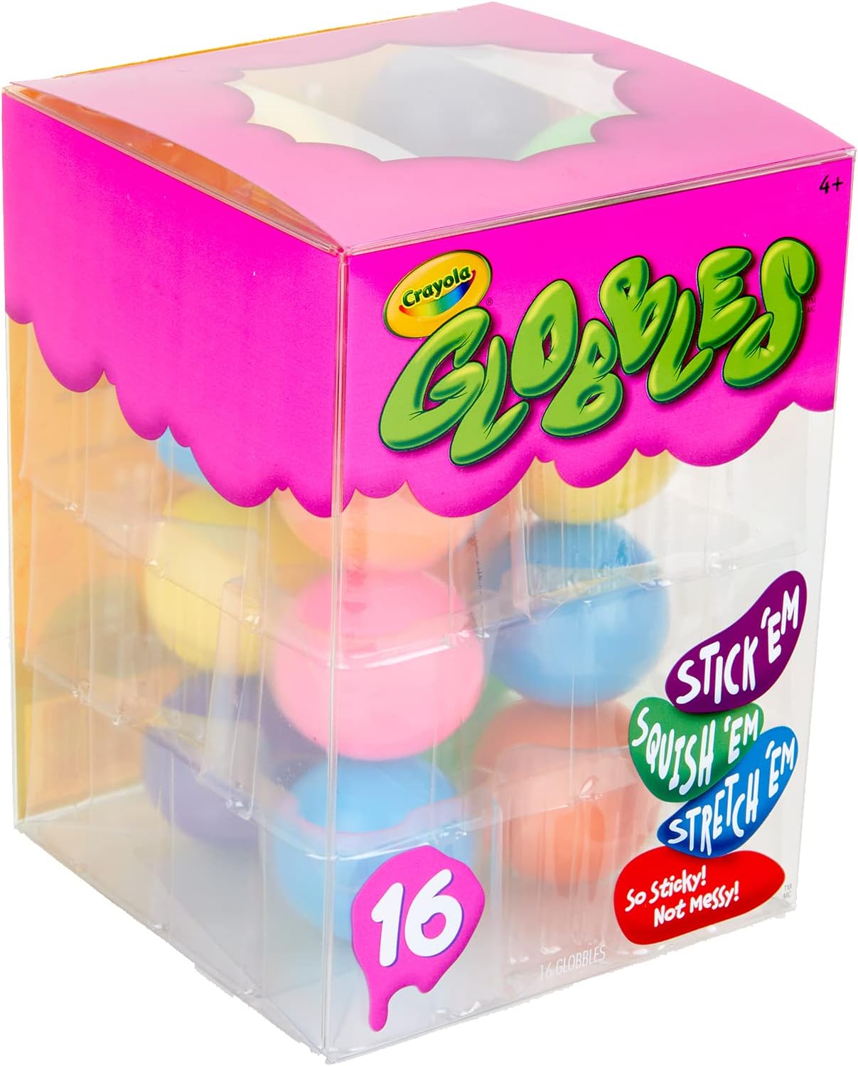 Crayola Globbles Fidget Toy (16ct), Sticky Fidget Balls, Squish Gift for Kids, Sensory Toys for Stress Relief, Toy for Kids